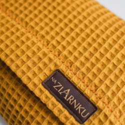 Termofor z pestkami wiśni lawenda - musztardowy