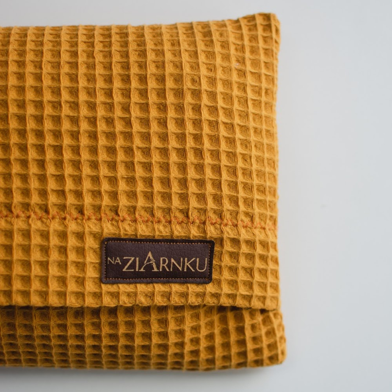 Termofor z pestkami wiśni lawenda - musztardowy