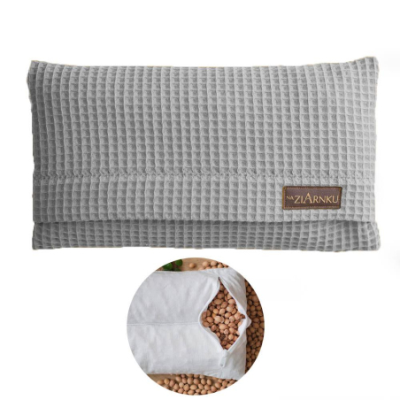 Termofor z Pestek Wiśni  - szary wafelek