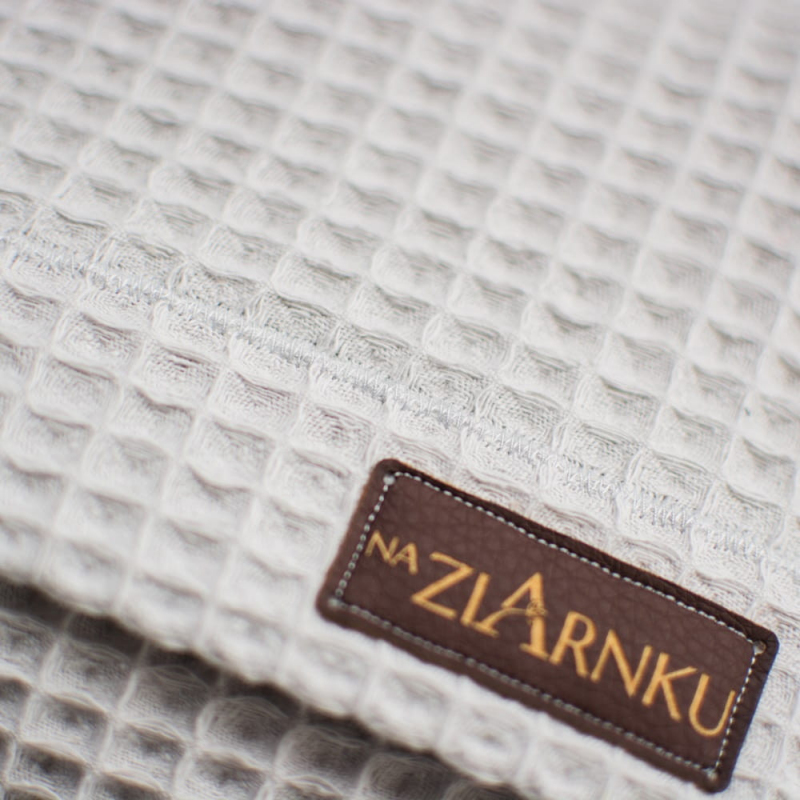 Termofor z Pestek Wiśni Lawenda - szary wafelek