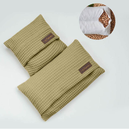 Termofor z pestkami wiśni mały i duży zestaw na ekoprezent dla mamy i dziecka