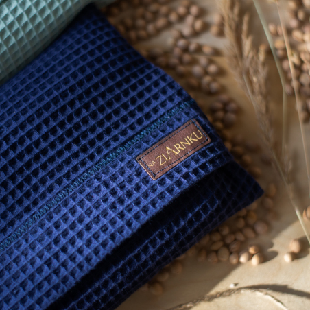 Granatowy termofor z pestkami wiśni  polska produkcja