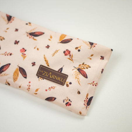 lniana opaska z siemieniem lnianym