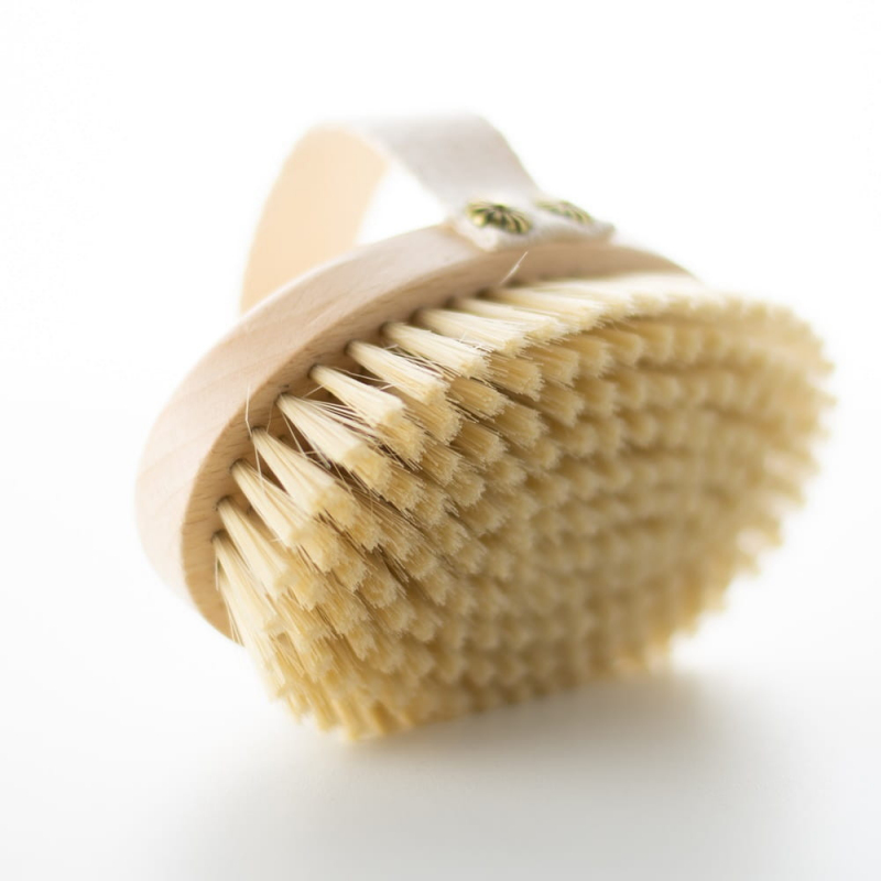 Szczotka do masażu ciała na sucho z miękka szczecina dla początkujących