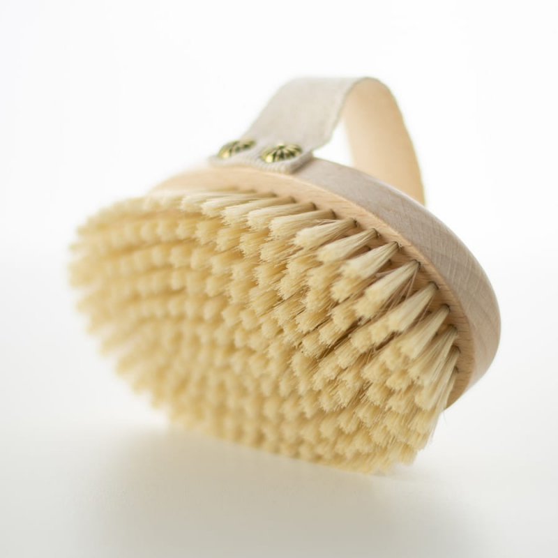 Szczotka do masażu ciała na sucho z miękka szczecina dla początkujących