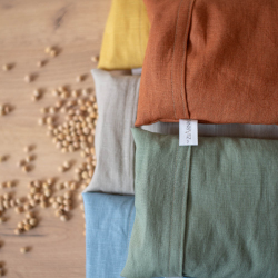 Lniane termofor z pestkami wiśni różne kolory eko zero waste