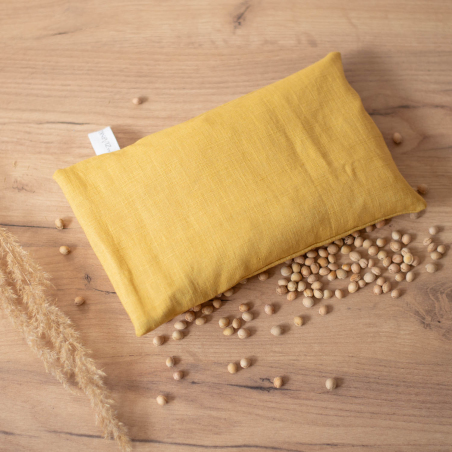 Lniane termofor z pestkami wiśni różne kolory eko zero waste