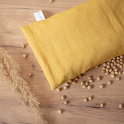 Lniane termofor z pestkami wiśni różne kolory eko zero waste