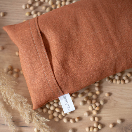 Lniany termofor z pestkami wiśni