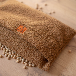 Termofor z pestkami wiśni miękki baranek brązowy