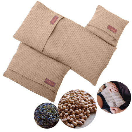 zestaw termoforów z pestką wiśni i lawendą