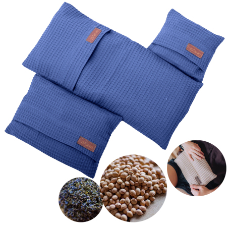 zestaw termoforów z pestką wiśni i lawendą